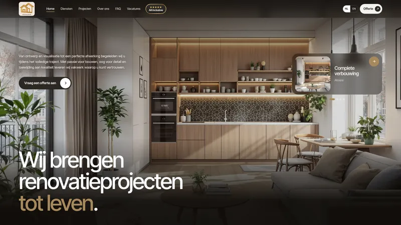 Website van Herstel&bouw