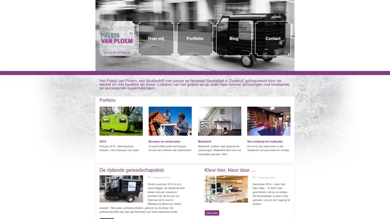 Website van Het Paleis Van Ploem
