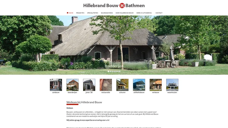 Website van Hillebrand Beheer B.V.