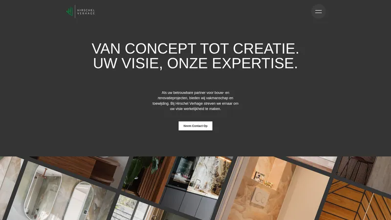 Website van Hirschel Verhage Bouw & Aannemersbedrijf
