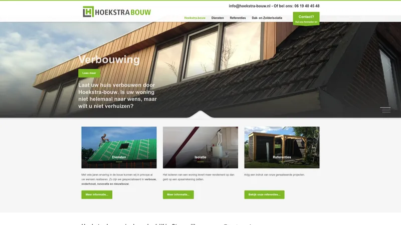 Website van Hoekstra-bouw B.V.