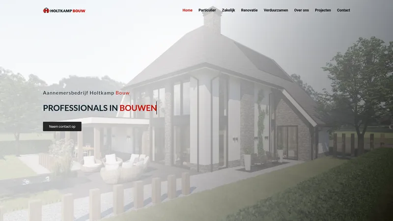 Website van Holtkamp Bouw BV | Bouwbedrijf Almelo