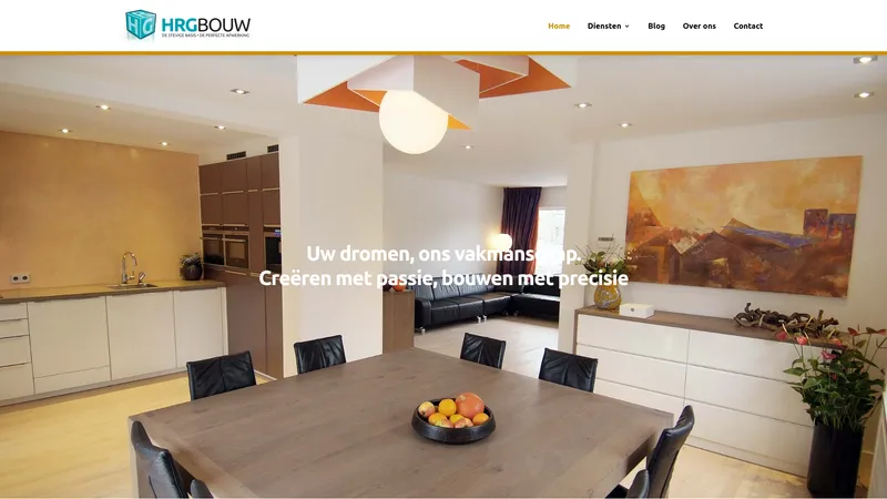 Website van HRG Bouw