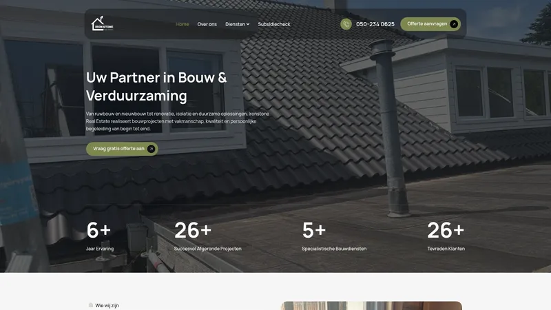 Website van Ironstone BV