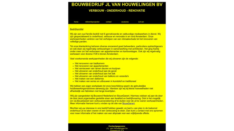 Website van J.L. van Houwelingen