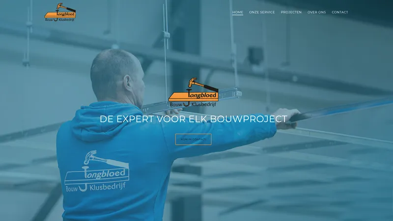 Website van Jongbloed Bouw