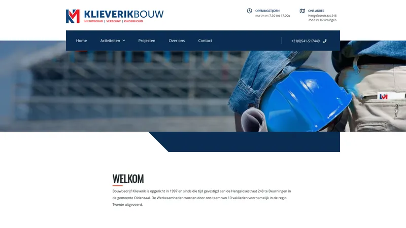 Website van Klieverik Deurningen
