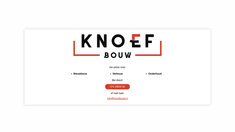 Website van Knoef bouw