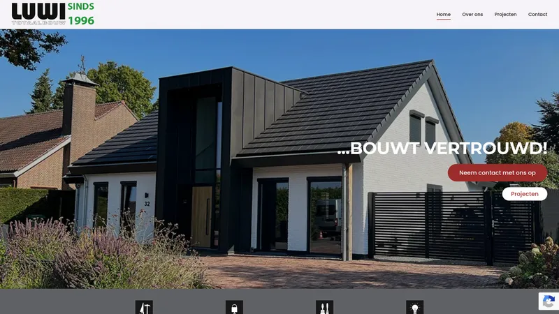 Website van Luwi Totaalbouw