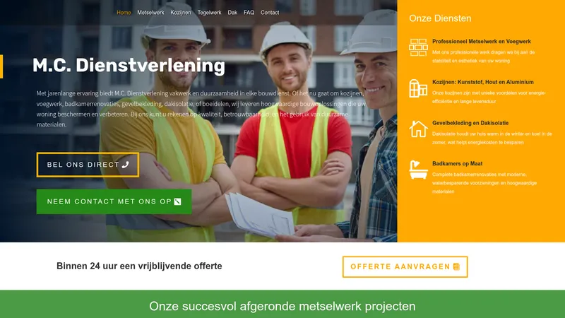 Website van M.C. Dienstverlening