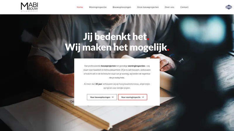 Website van Mabibouw