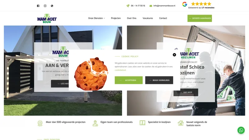 Website van Mammoet Bouw | Bouwbedrijf Oldenzaal
