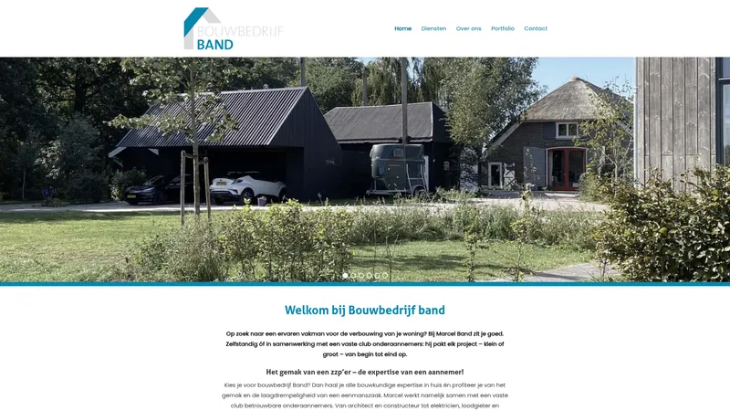 Website van Marcel Band Bouw