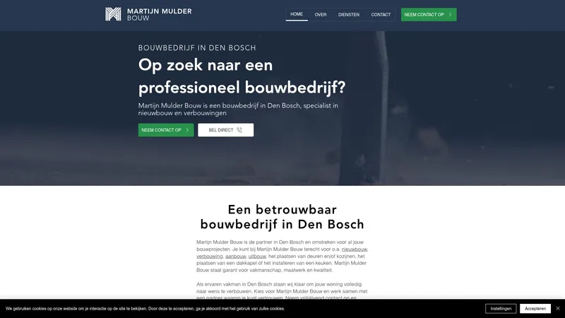 Website van Martijn Mulder Bouw