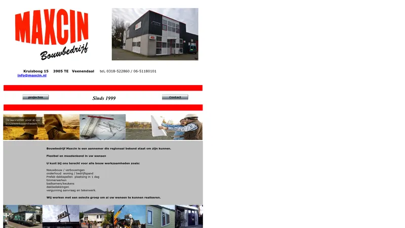 Website van Maxcin