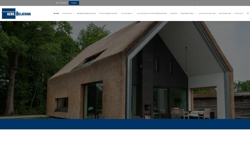 Website van Meijerink Aannemersbedrijf Gebr BV
