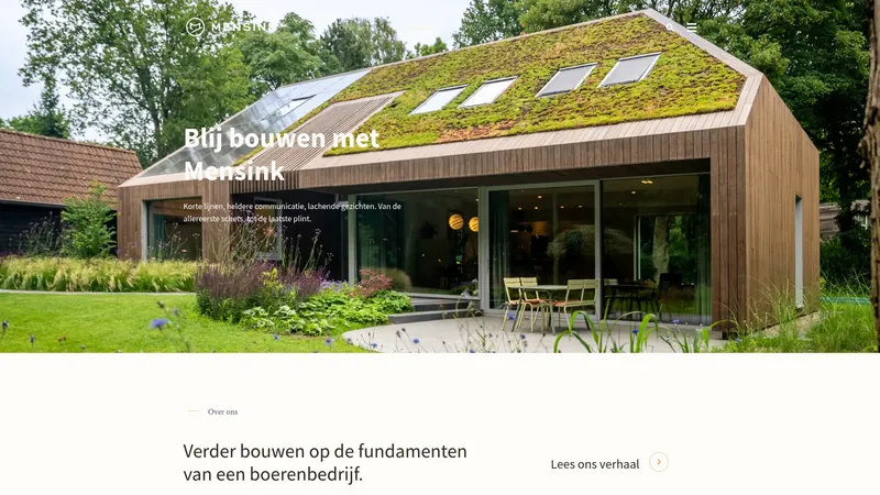 Website van Mensink Bouwbedrijf