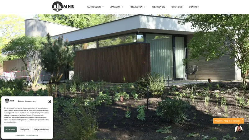 Website van MHB Vastgoedprojecten
