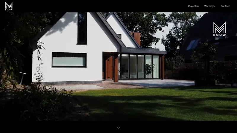 Website van MVM Bouw