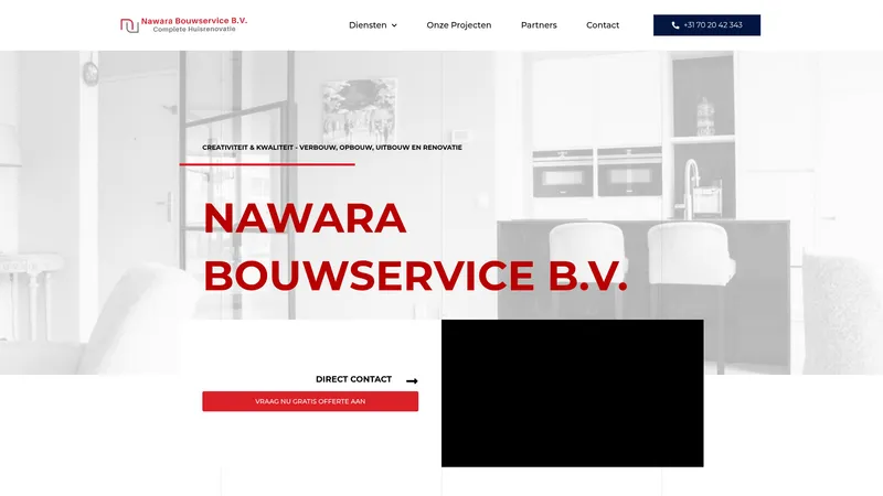 Website van Nawara Bouwservice BV