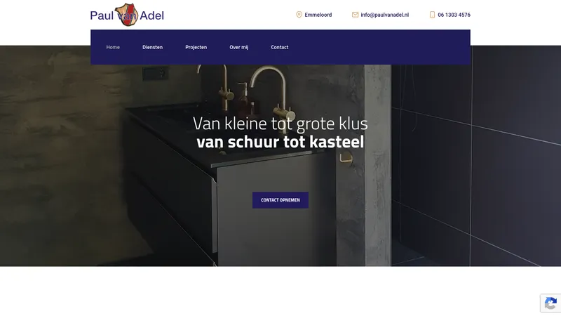 Website van Paul van Adel