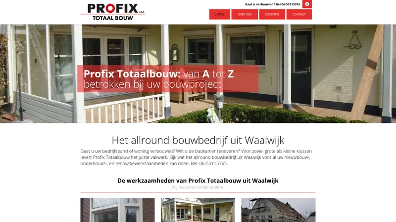 Website van Profix