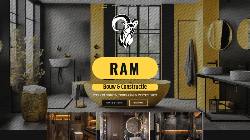 Website van Ram Bouw & Constructie