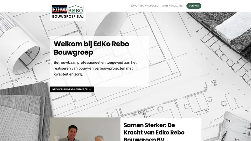 Website van Rebo Projekten BV