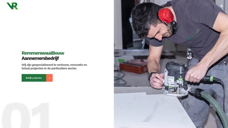 Website van RemmerswaalBouw Aannemmersbedrijf