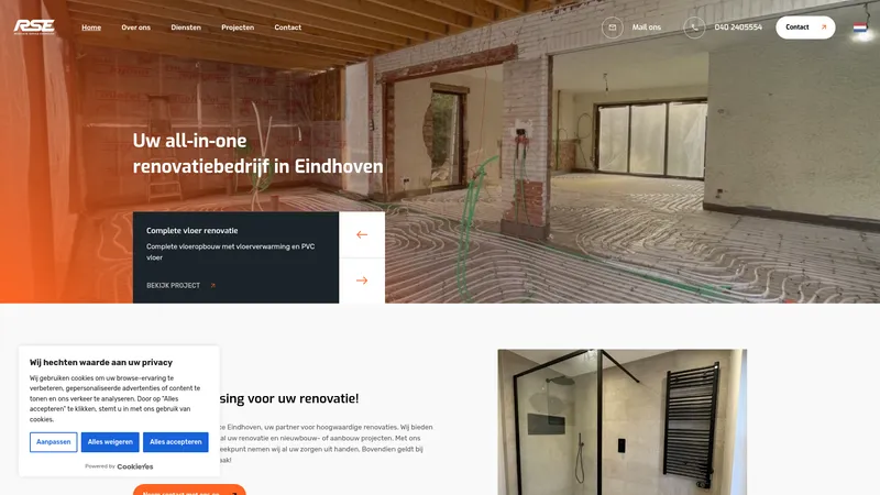 Website van Renovatie service Eindhoven