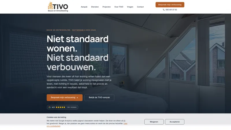 Website van Renovatie | TIVO Bouw en Ontwikkeling