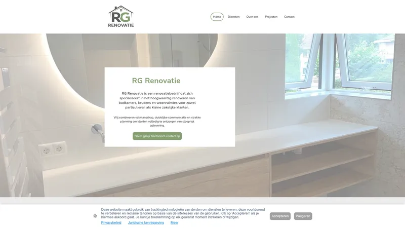 Website van RG renovatie