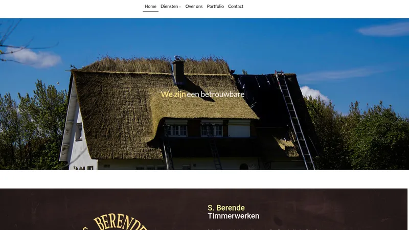 Website van S. Berende Timmerwerken