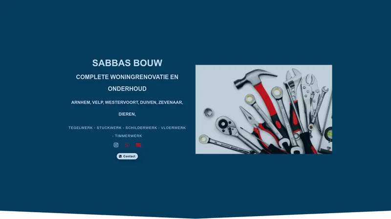 Website van Sabbas Bouw