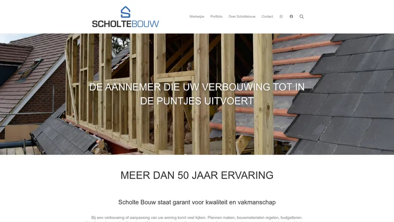 Website van Scholte Bouw