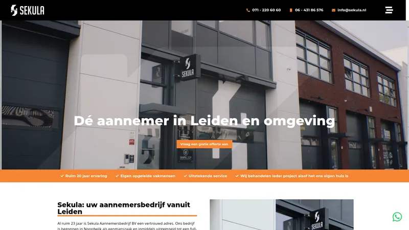 Website van Sekula