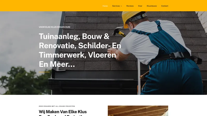 Website van serin's bouwrenovatie en toezicht
