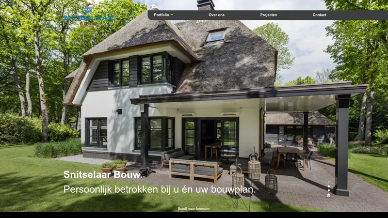 Website van Snitselaar Bouw
