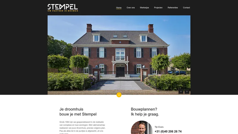 Website van Stempel B.V.