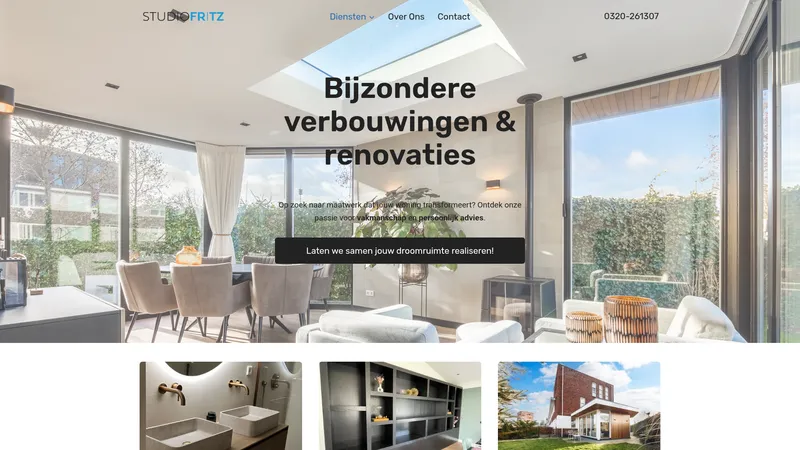 Website van Studio Fritz