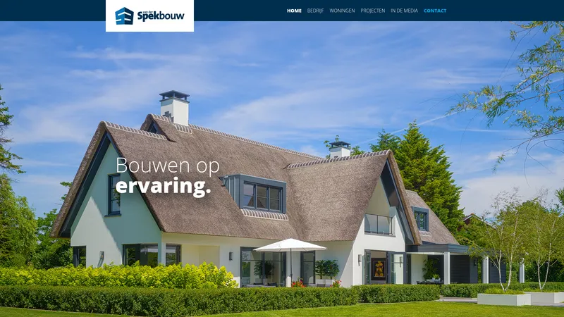 Website van T.P. van der Spek Bouw B.V.