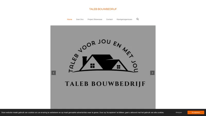 Website van Talebbouwbedrijf