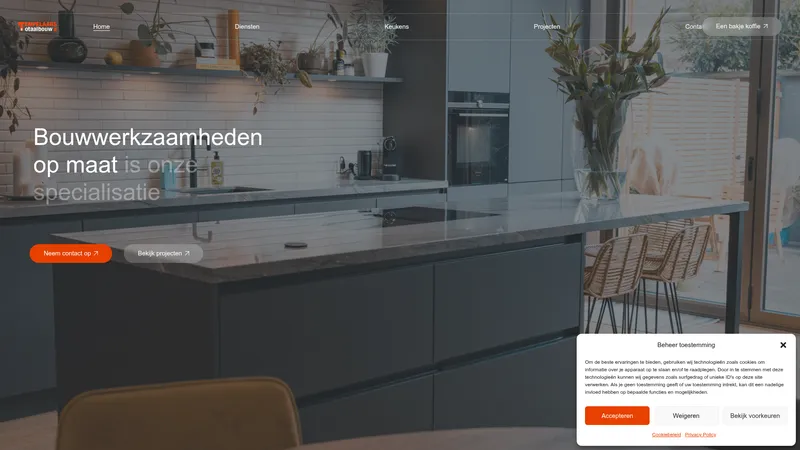 Website van Tempelaars Totaalbouw