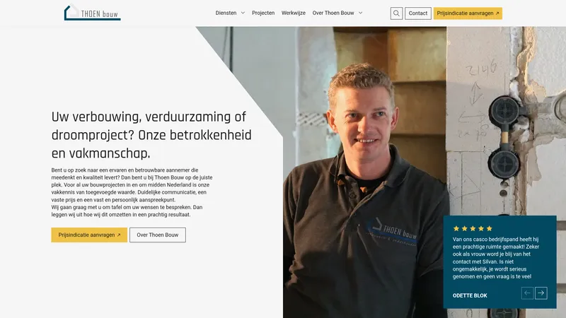 Website van Thoen bouw