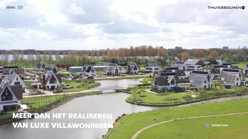 Website van ThuisinBouwen – Bouwbedrijf HMU & Olsthoorn BV
