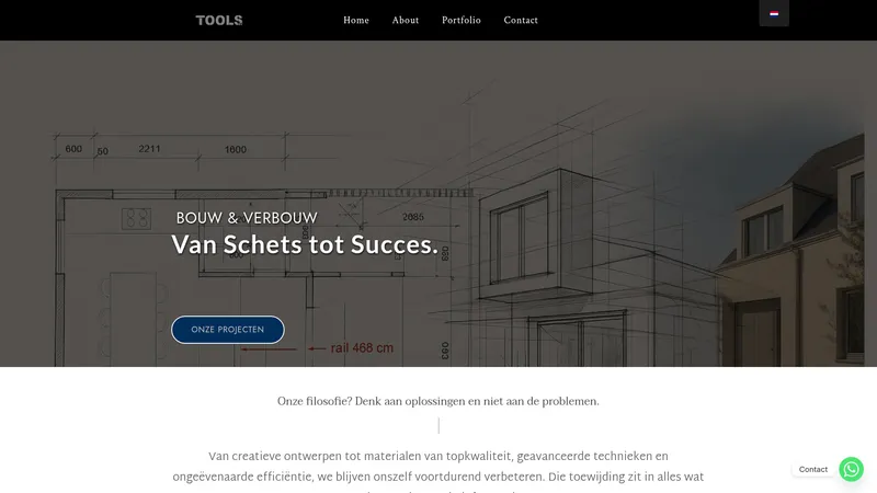 Website van Tools Bouw Verbouw