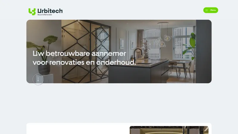 Website van UrbiTech B.V.