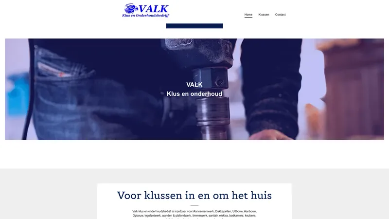 Website van valk klus en onderhoud