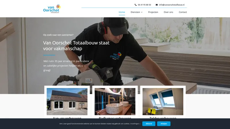 Website van Van Oorschot Afbouwservice