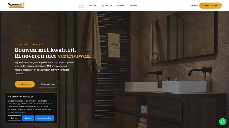 Website van Vandervisbouw